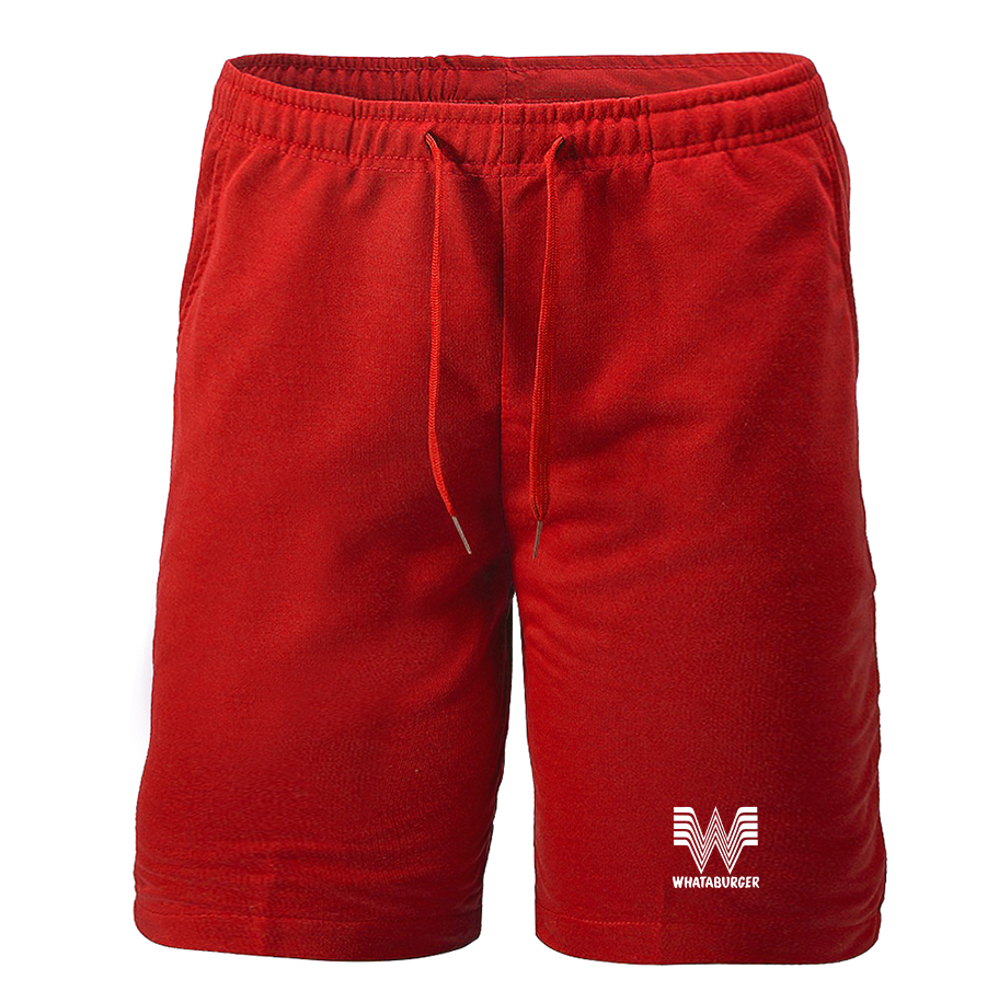 Men's What A Burger  Athletic Fleece Shorts