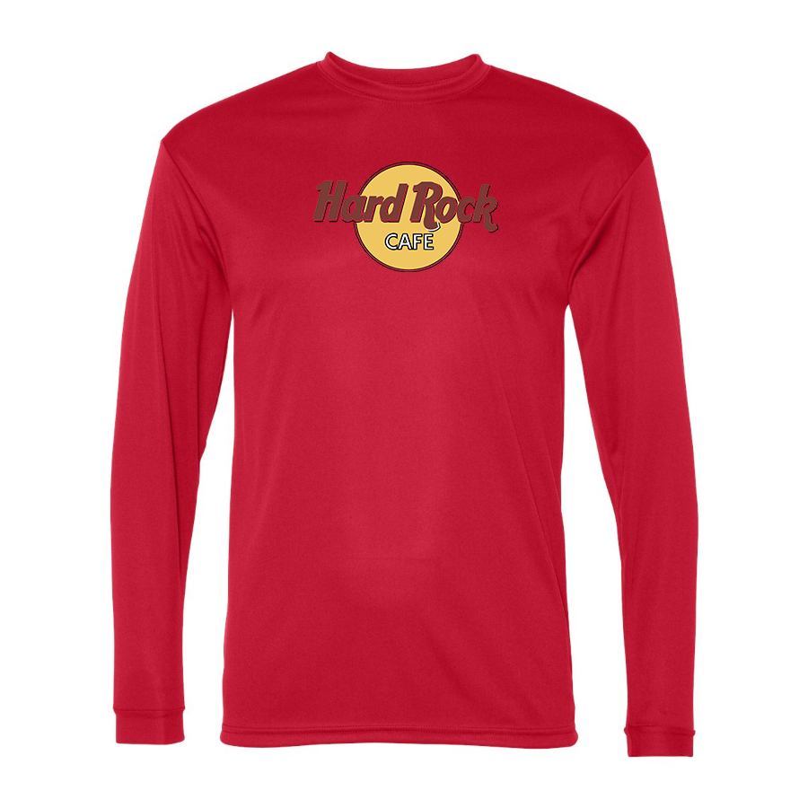 Men's Hard Rock Cafe  Polyester Long Sleeve T-Shirt