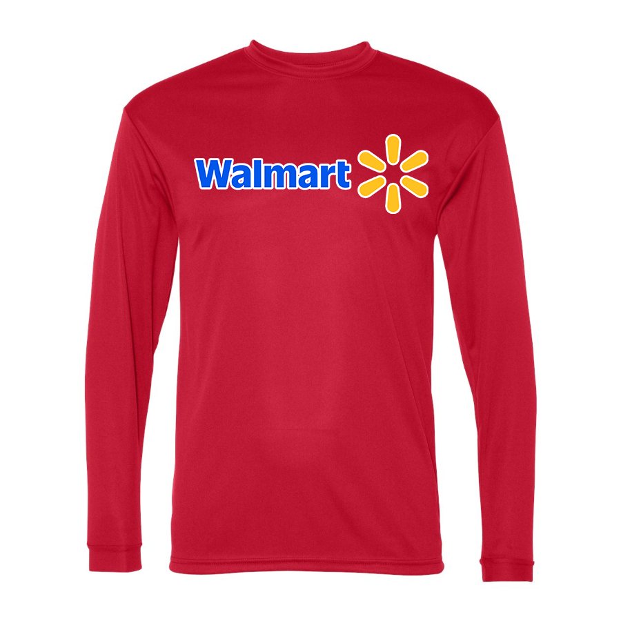 Men's Walmart Polyester Long Sleeve T-Shirt