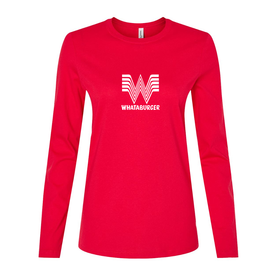 Women's  What A Burger Long Sleeve T-Shirt