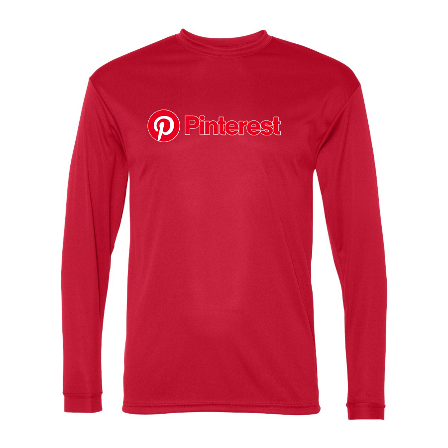 Men's Pinterest Polyester Long Sleeve T-Shirt
