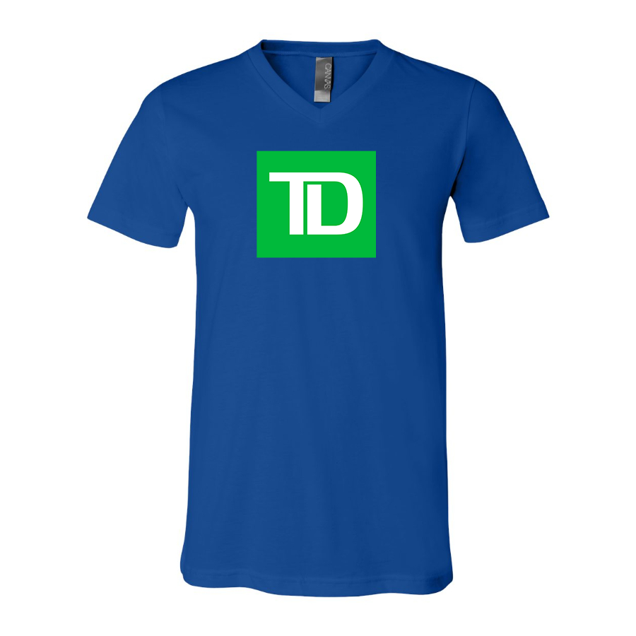 Men's TD Bank BELLA  CANVAS  Jersey V-Neck Tee