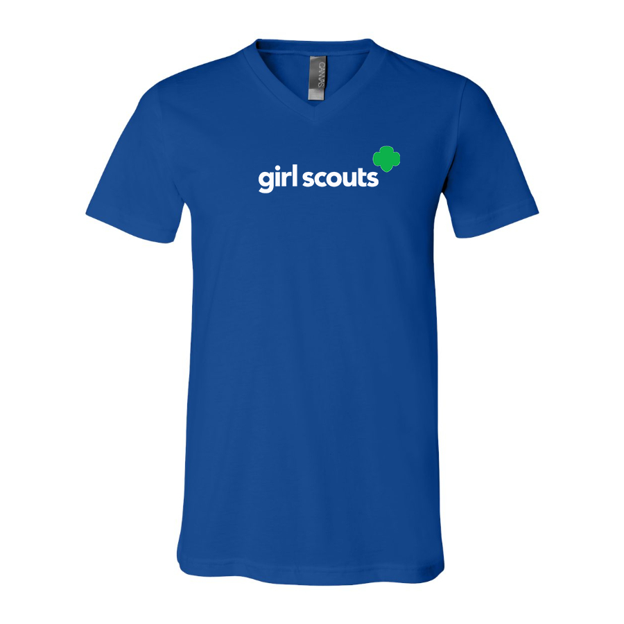 Men's Girl Scouts BELLA  CANVAS  Jersey V-Neck Tee