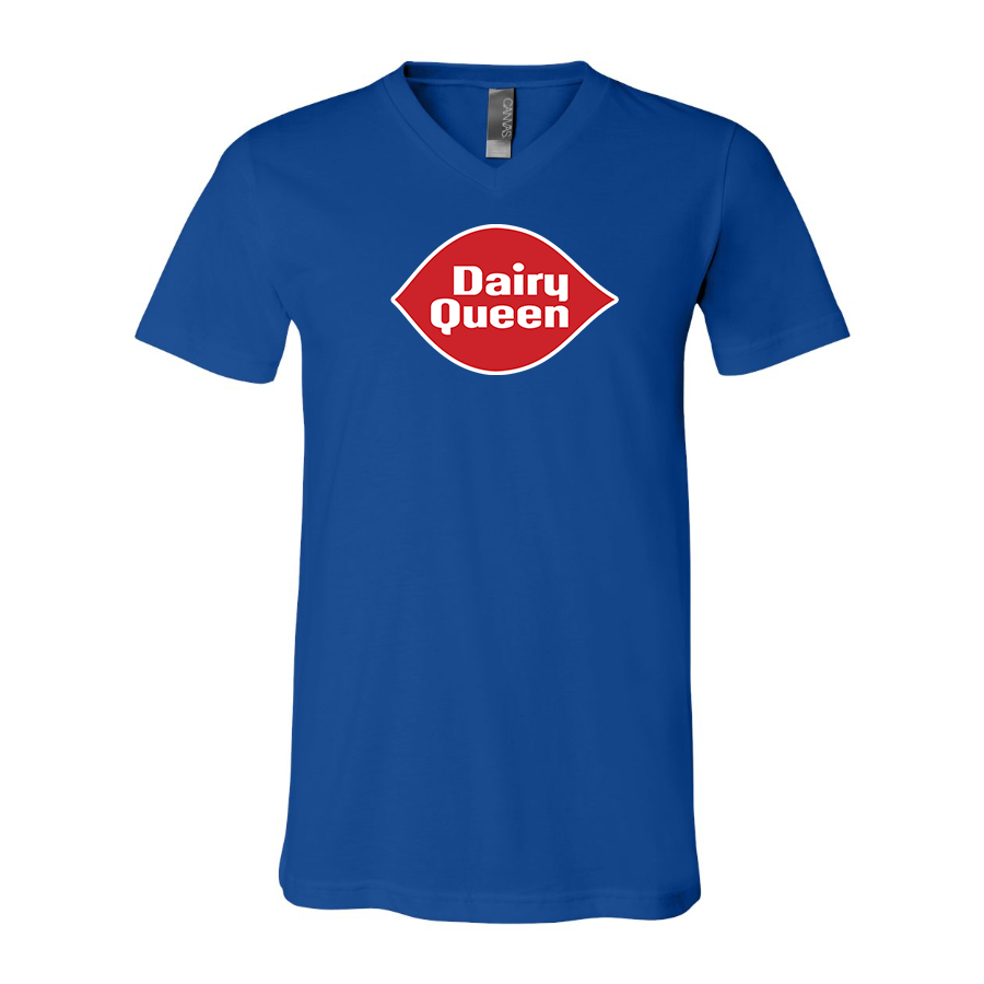 Men's Dairy Queen  BELLA  CANVAS  Jersey V-Neck Tee