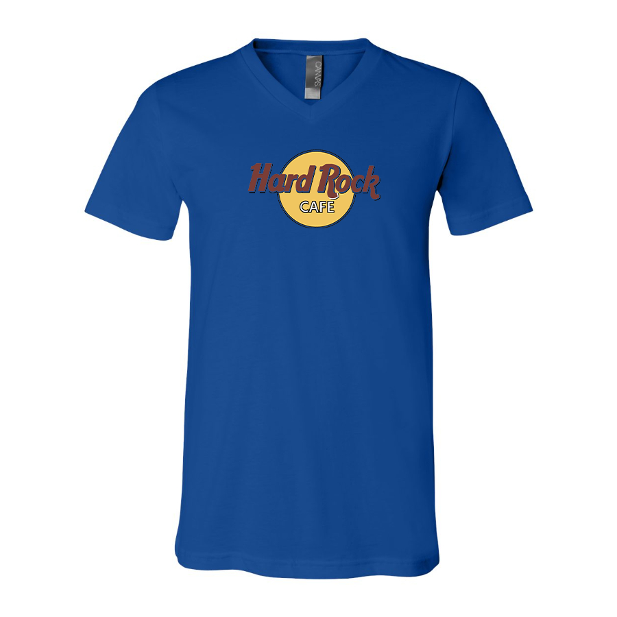 Men's Hard Rock Cafe  BELLA  CANVAS  Jersey V-Neck Tee