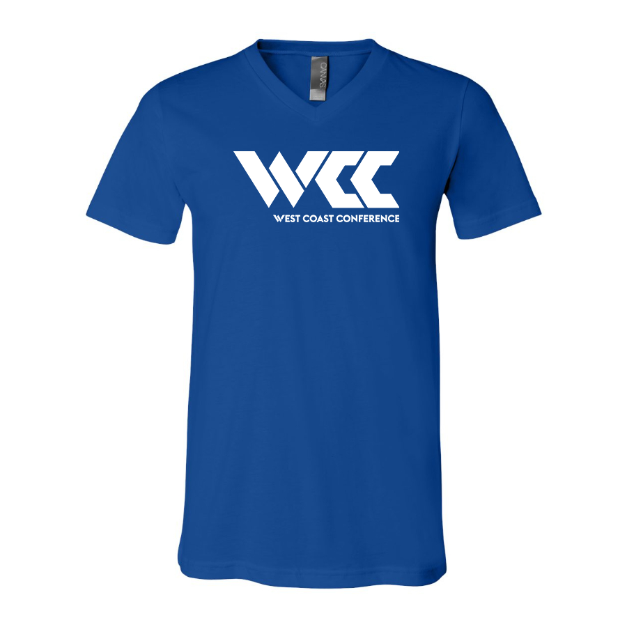 Men's West Coast Conference BELLA  CANVAS  Jersey V-Neck Tee