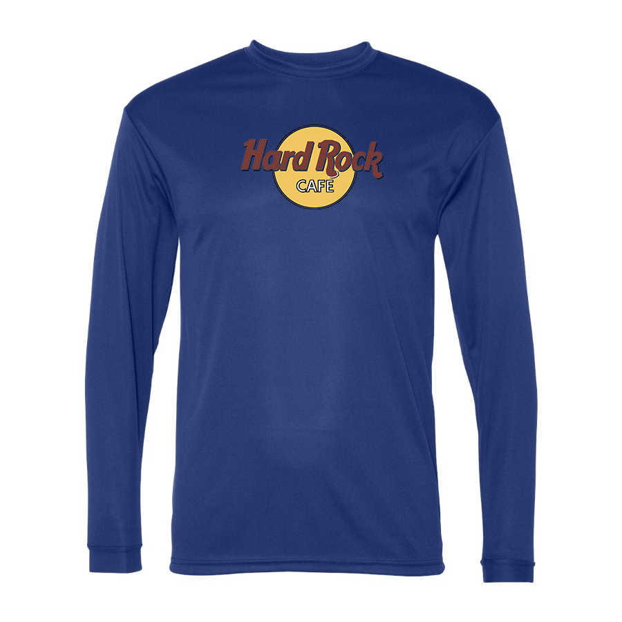 Men's Hard Rock Cafe  Polyester Long Sleeve T-Shirt