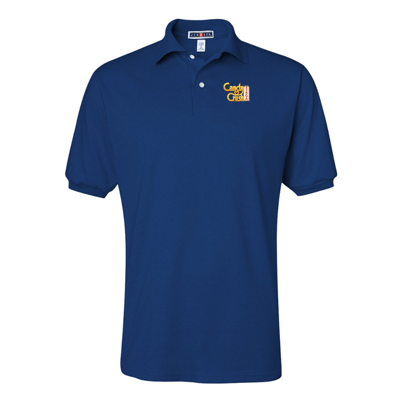 Men's  Candy Crush JERZEES  SpotShield Polo