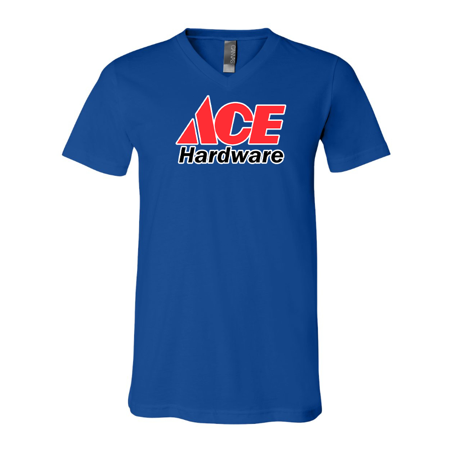 Men's Ace BELLA  CANVAS  Jersey V-Neck Tee