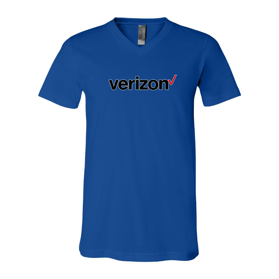 Men's Verizon BELLA  CANVAS  Jersey V-Neck Tee