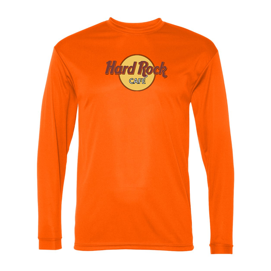 Men's Hard Rock Cafe  Polyester Long Sleeve T-Shirt