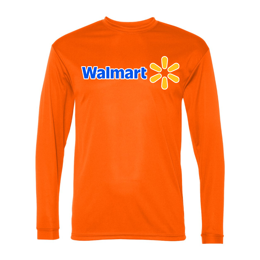Men's Walmart Polyester Long Sleeve T-Shirt