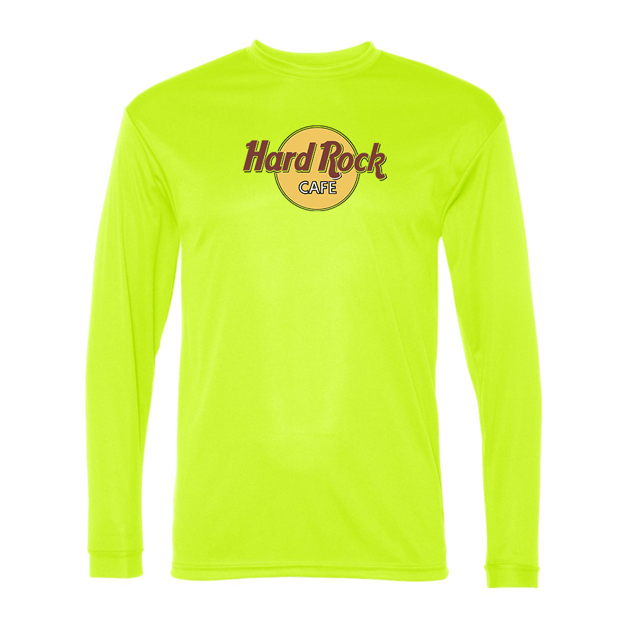 Men's Hard Rock Cafe  Polyester Long Sleeve T-Shirt