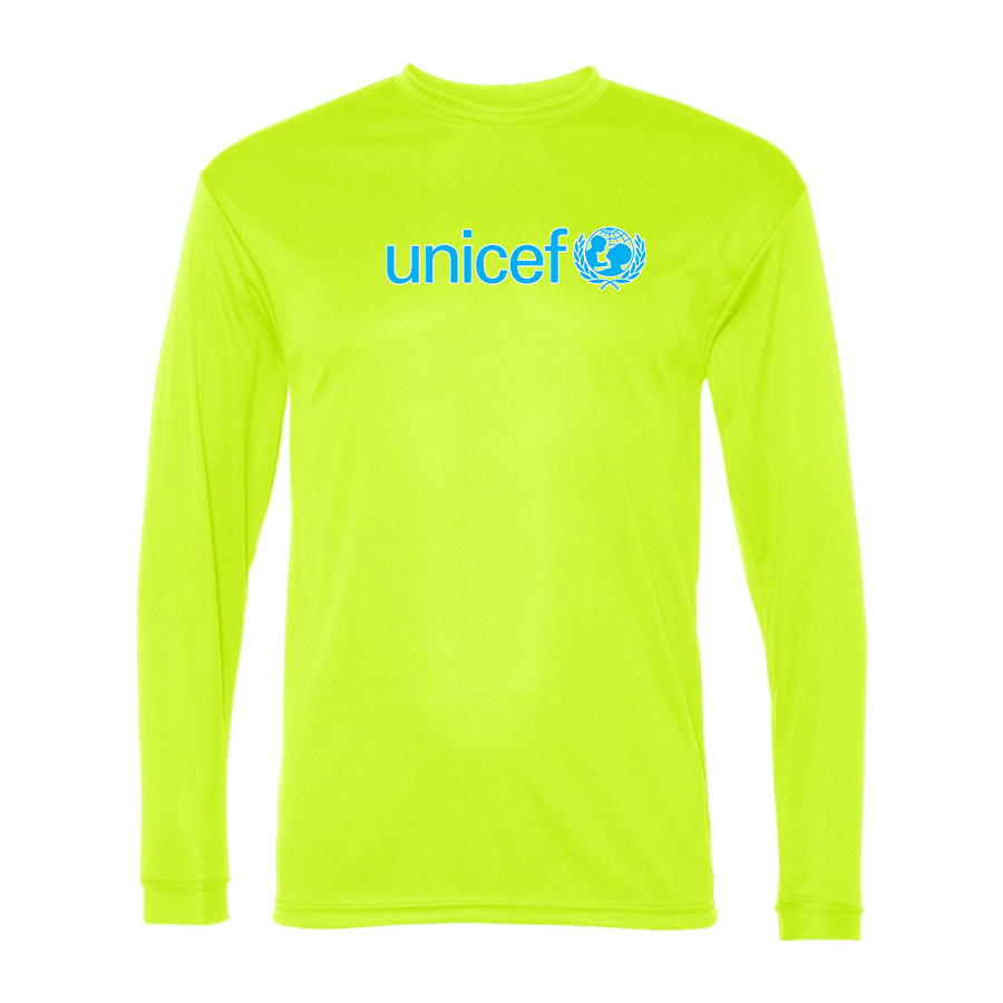 Men's UNICEF Polyester Long Sleeve T-Shirt