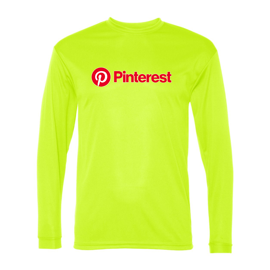 Men's Pinterest Polyester Long Sleeve T-Shirt