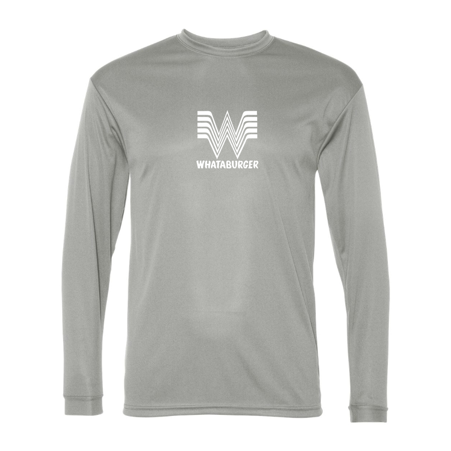 Men's What A Burger Performance Long Sleeve T-Shirt