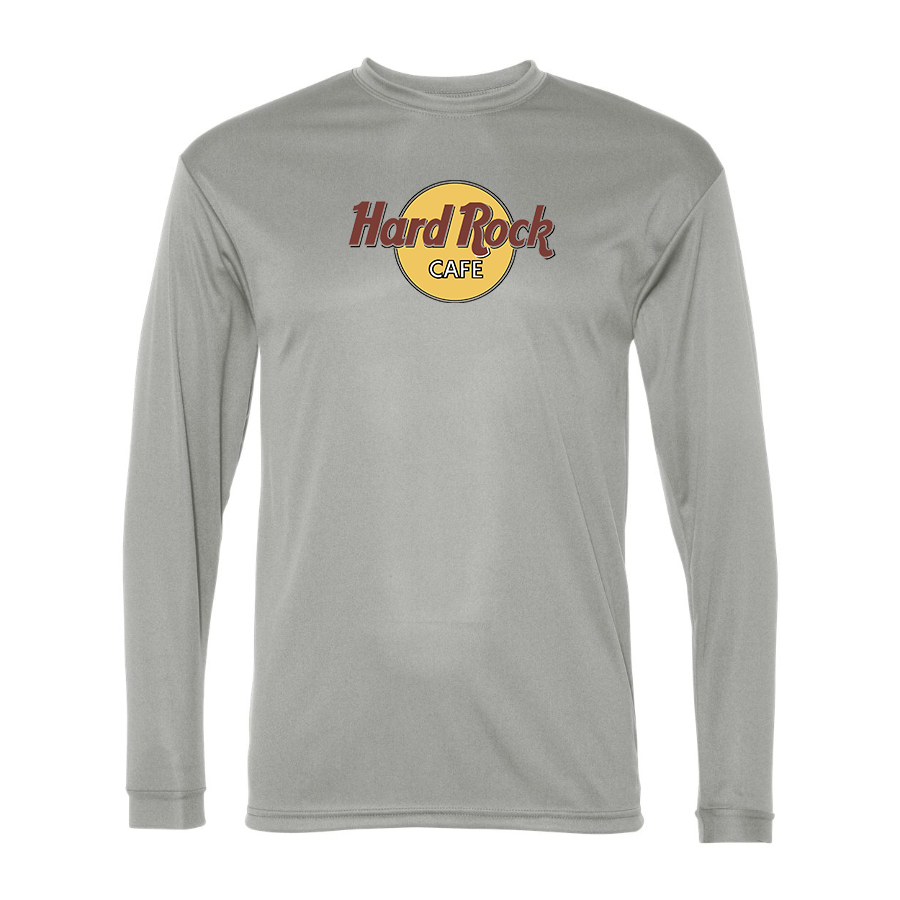 Men's Hard Rock Cafe  Polyester Long Sleeve T-Shirt