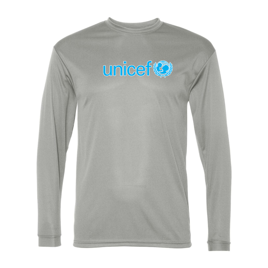 Men's UNICEF Polyester Long Sleeve T-Shirt