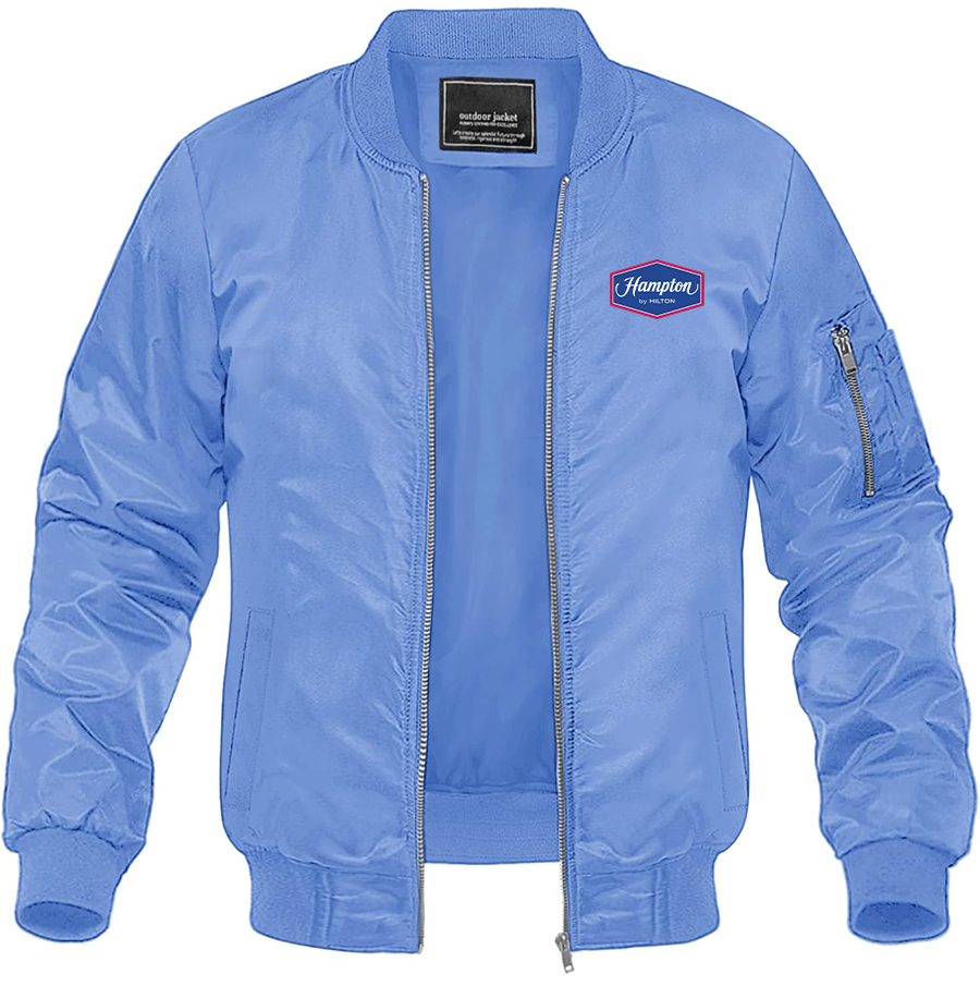 Men's Hampton Lightweight Bomber Jacket Windbreaker Casual Fall Spring Outdoor Coat