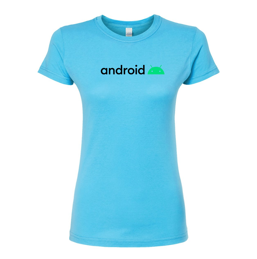 Women's Android   Round Neck T-Shirt