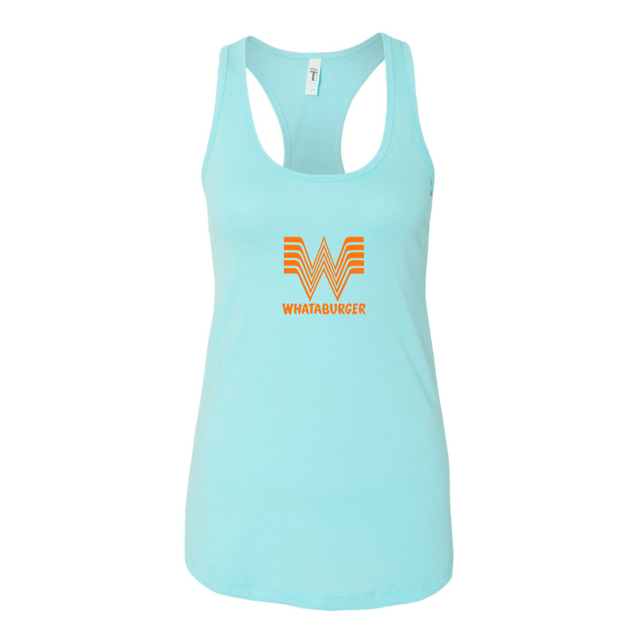 Women's What A Burger Racerback Tank Top