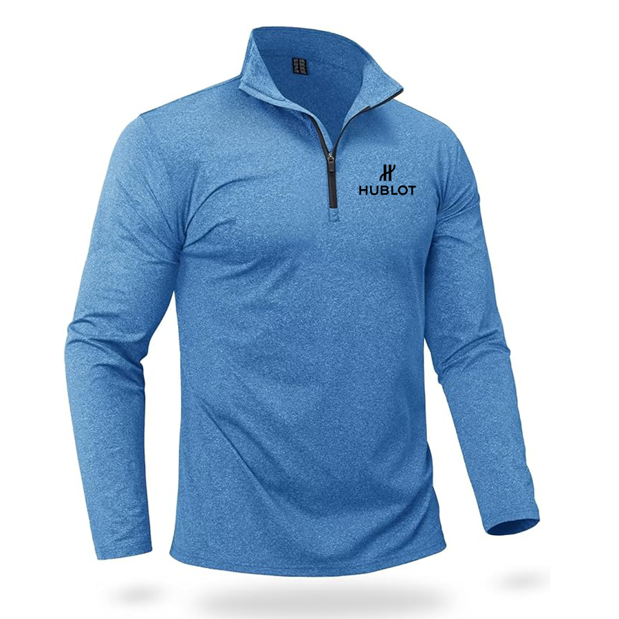 Men's Hublot Boladeci Quarter Zip Pullover Premium Fleece Lined Heather Long Sleeve Golf Shirts Midweight 1/4 Half Zip Sweatshirts