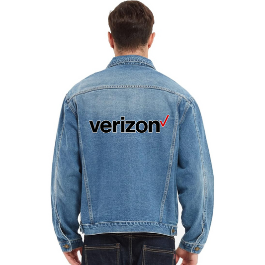 Men's Verizon Vintage Distressed Denim Jacket Stylish Casual Jean Outerwear