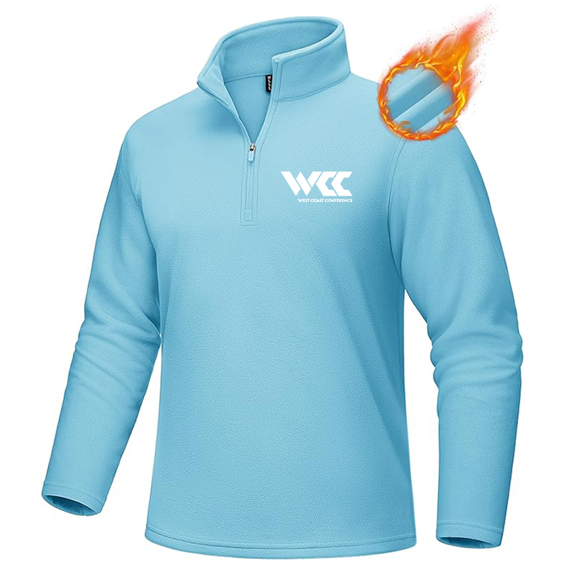 Men's West Coast Conference MAGCOMSEN Quarter-Zip Pullover Polar Fleece Sweatshirt Stand Collar Long Sleeve Shirt for Men Thermal Winter Fall