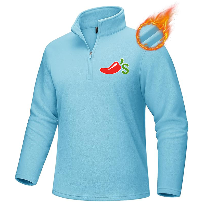 Men's Chilis MAGCOMSEN Quarter-Zip Pullover Polar Fleece Sweatshirt Stand Collar Long Sleeve Shirt for Men Thermal Winter Fall