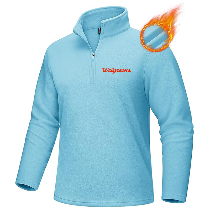 Men's Walgreens MAGCOMSEN Quarter-Zip Pullover Polar Fleece Sweatshirt Stand Collar Long Sleeve Shirt for Men Thermal Winter Fall