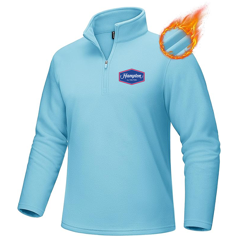 Men's Hampton MAGCOMSEN Quarter-Zip Pullover Polar Fleece Sweatshirt Stand Collar Long Sleeve Shirt for Men Thermal Winter Fall