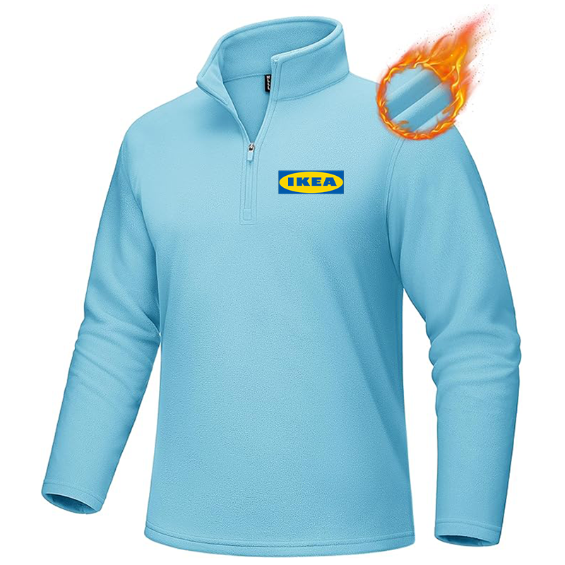 Men's IKEA MAGCOMSEN Quarter-Zip Pullover Polar Fleece Sweatshirt Stand Collar Long Sleeve Shirt for Men Thermal Winter Fall