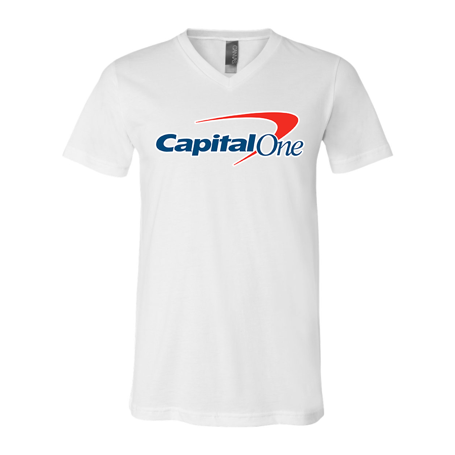 Men's Capital One  BELLA  CANVAS  Jersey V-Neck Tee