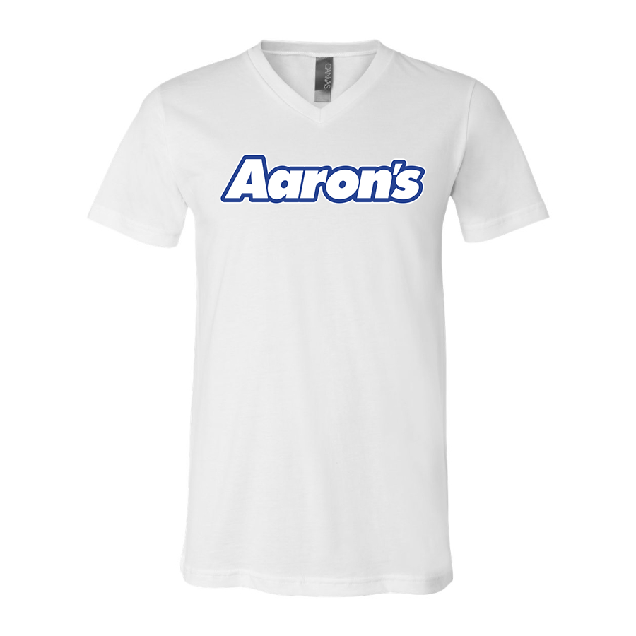 Men's Aarons BELLA  CANVAS  Jersey V-Neck Tee