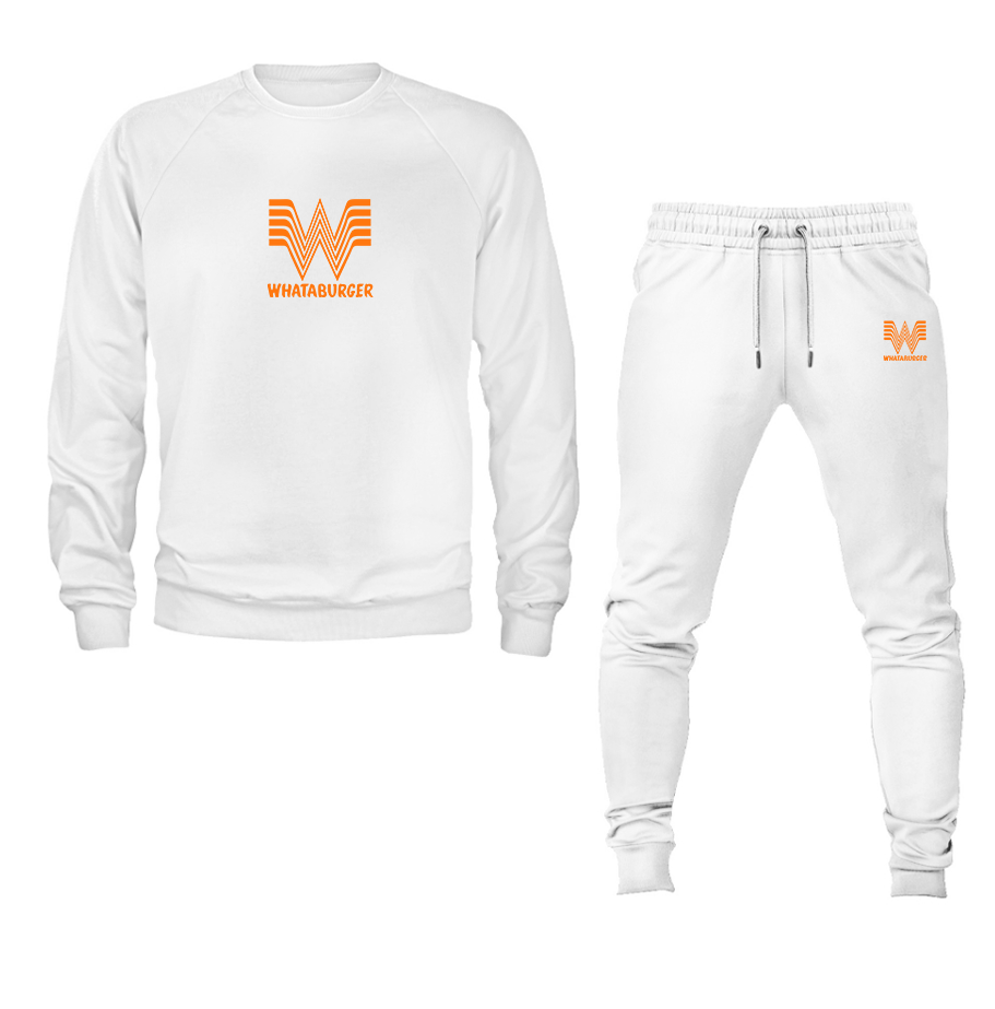 Men's What A Burger Crewneck Sweatshirt Joggers Set