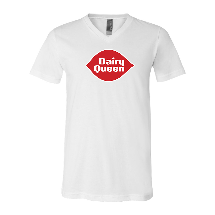 Men's Dairy Queen  BELLA  CANVAS  Jersey V-Neck Tee