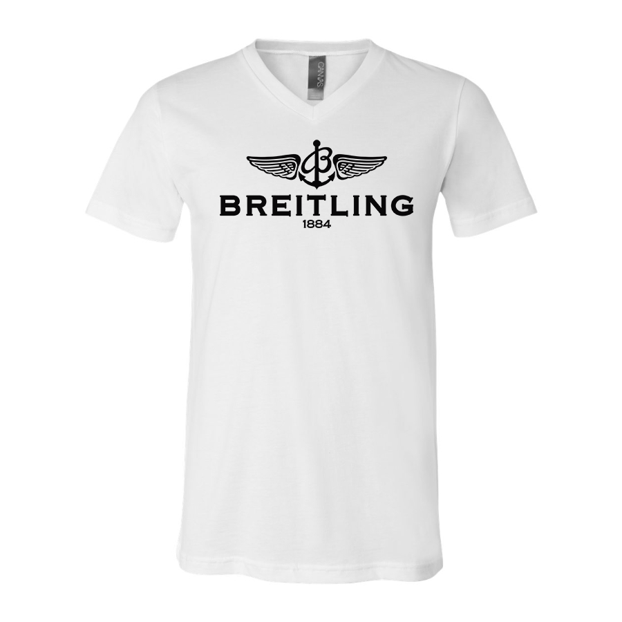 Men's Breitling  BELLA  CANVAS  Jersey V-Neck Tee
