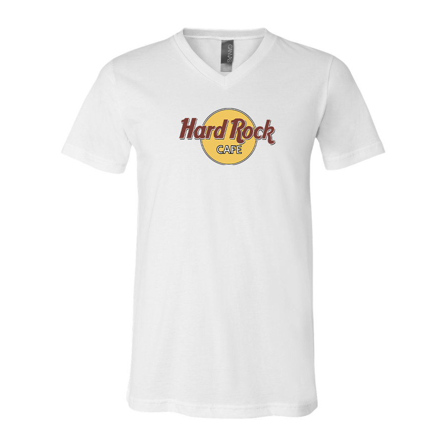 Men's Hard Rock Cafe  BELLA  CANVAS  Jersey V-Neck Tee