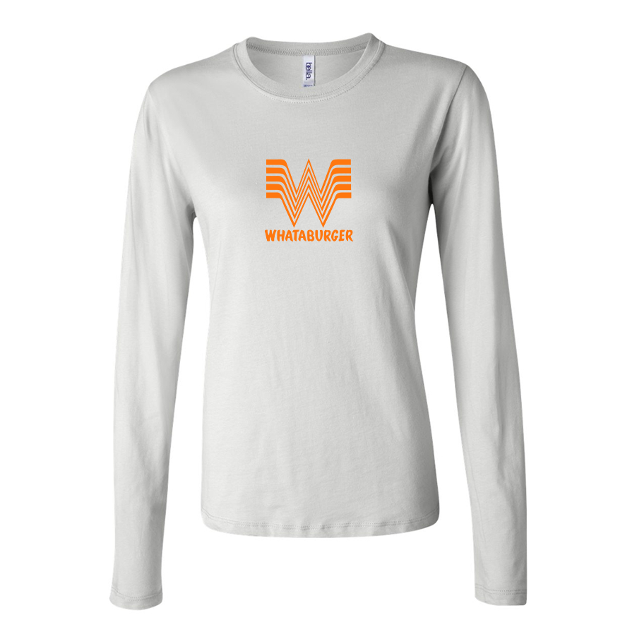 Women's  What A Burger Long Sleeve T-Shirt