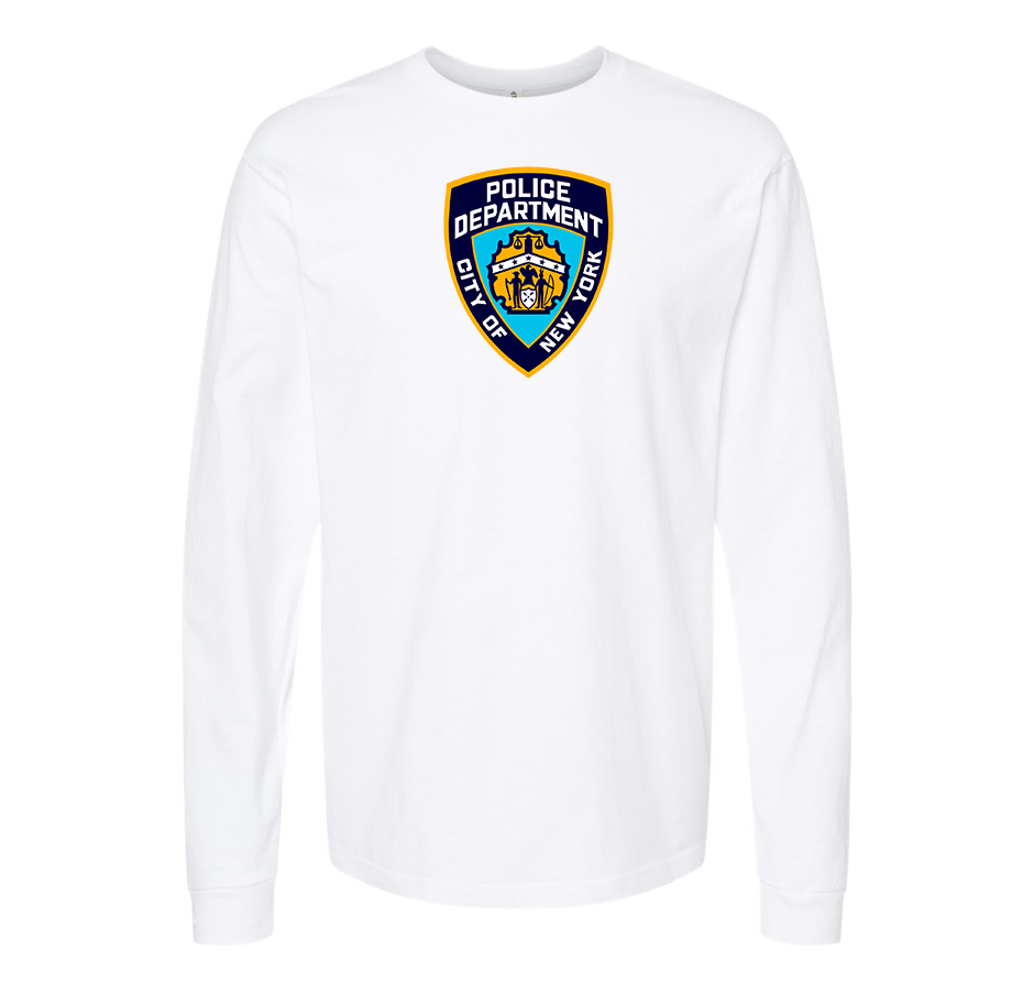 Men's NYPD Cotton Long Sleeve T-Shirt