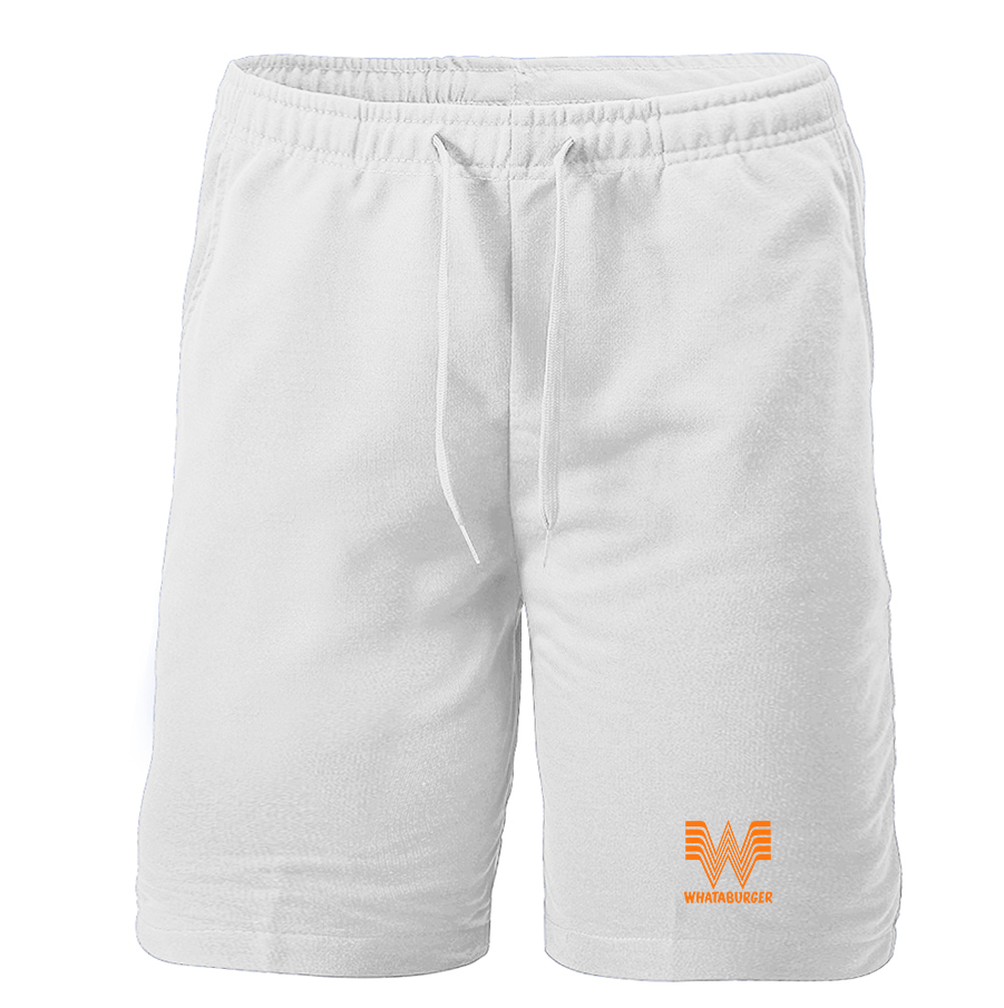 Men's What A Burger  Athletic Fleece Shorts
