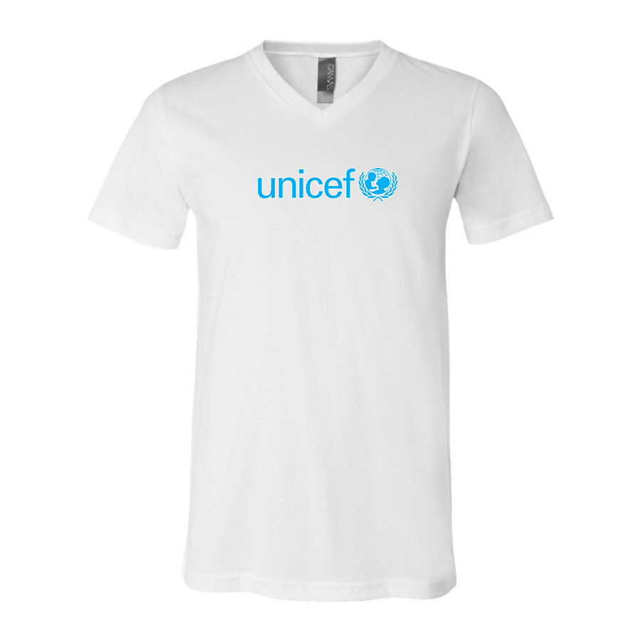 Men's UNICEF BELLA  CANVAS  Jersey V-Neck Tee