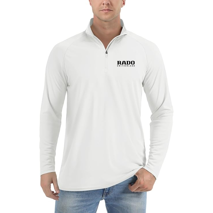 Men's Rado Lightweight Quarter-Zip Athletic Shirt Long Sleeve Performance Wear