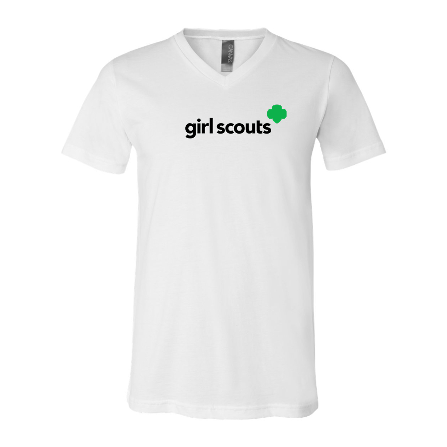 Men's Girl Scouts BELLA  CANVAS  Jersey V-Neck Tee