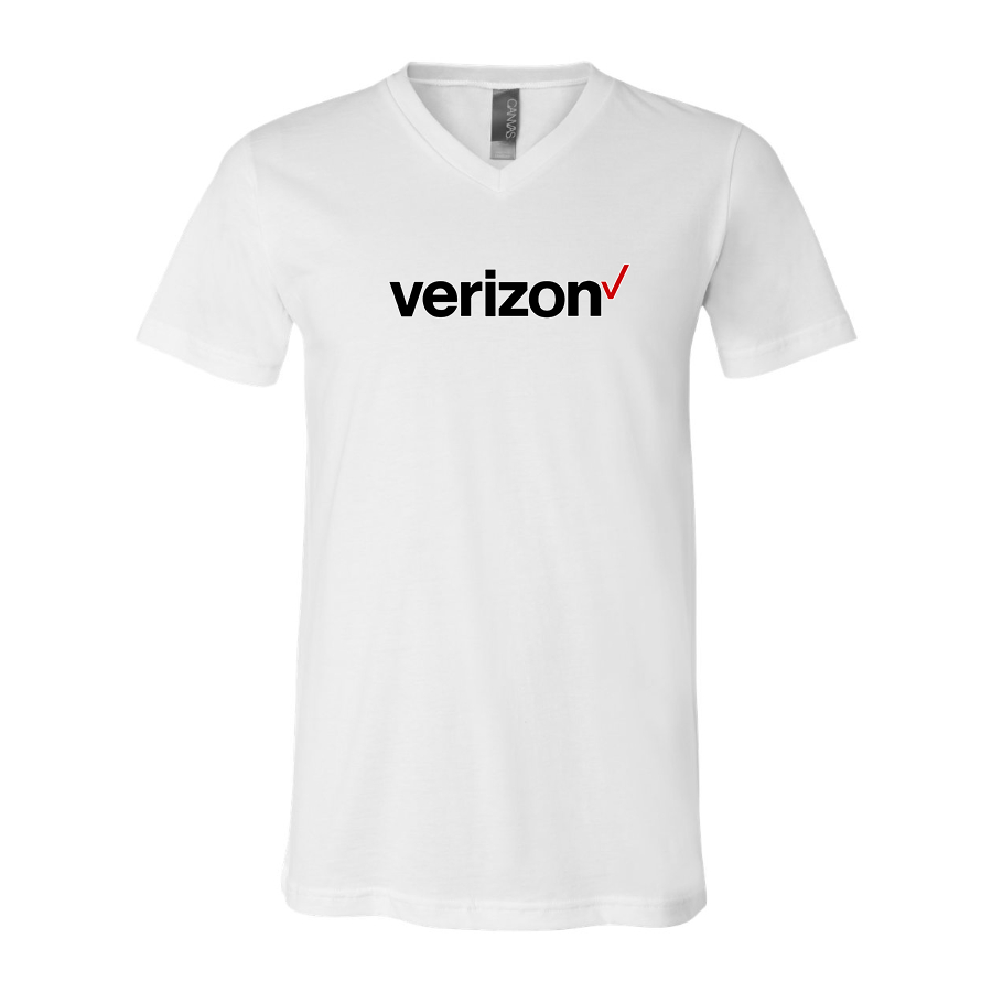 Men's Verizon BELLA  CANVAS  Jersey V-Neck Tee