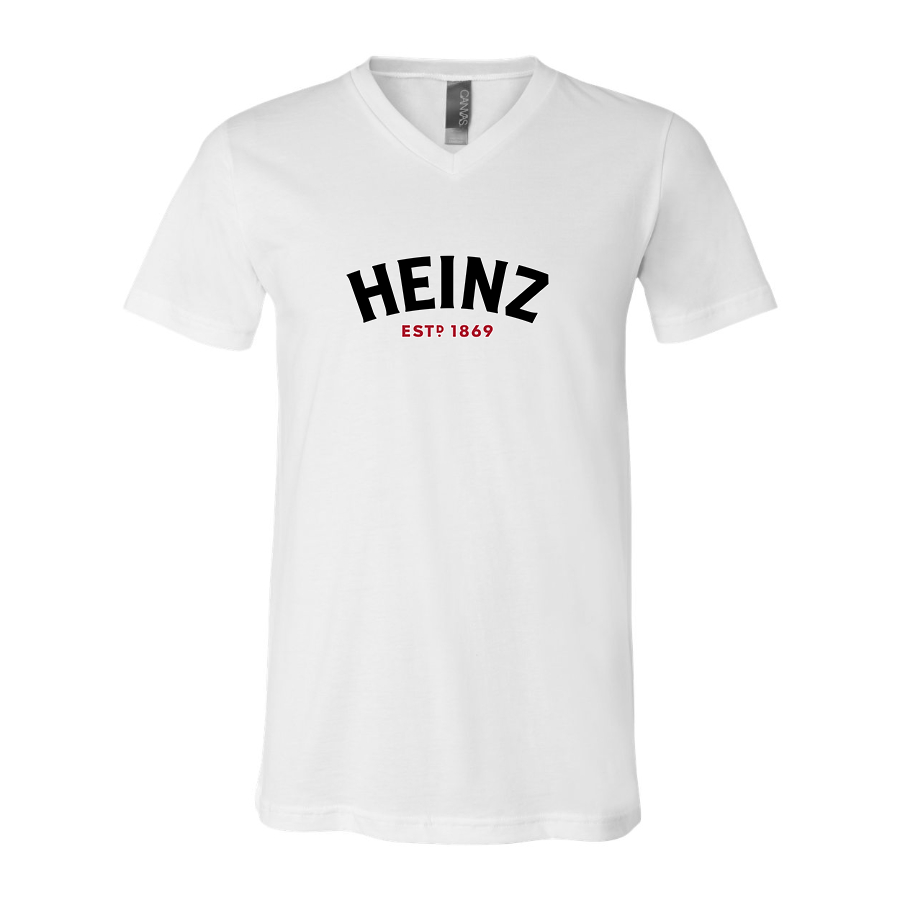 Men's HEINZ BELLA  CANVAS  Jersey V-Neck Tee
