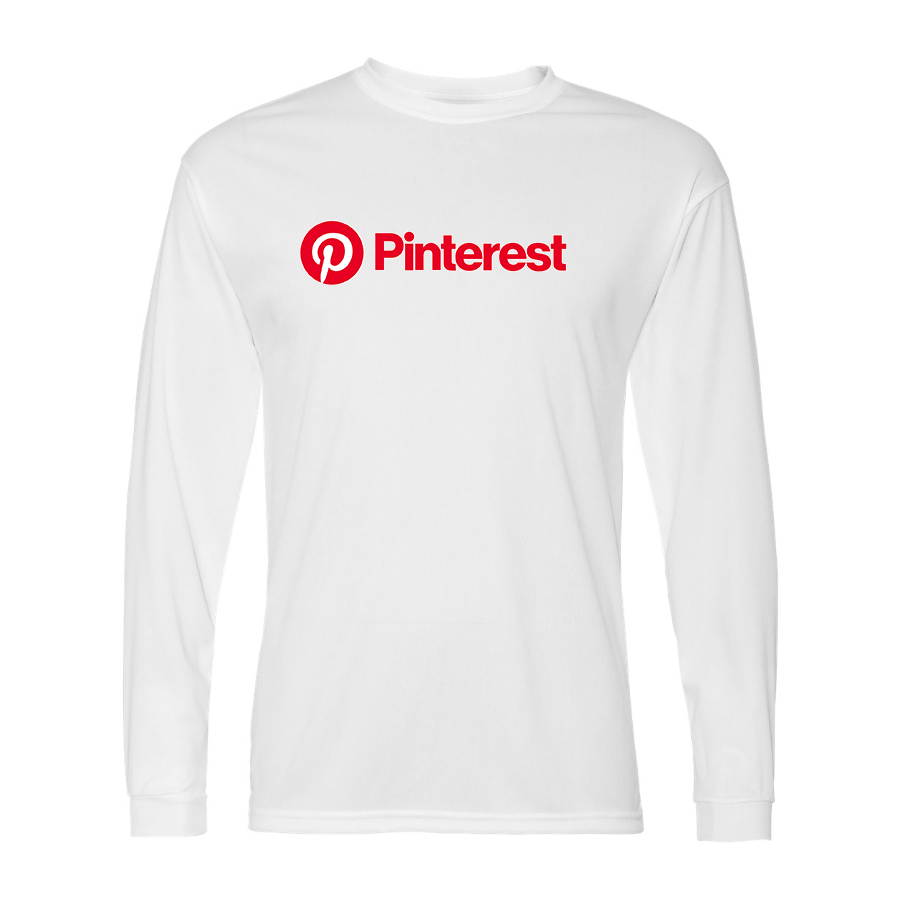 Men's Pinterest Polyester Long Sleeve T-Shirt