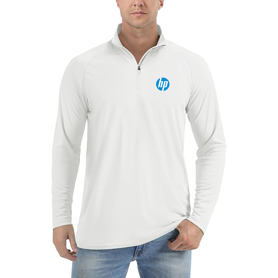 Men's hp Lightweight Quarter-Zip Athletic Shirt Long Sleeve Performance Wear