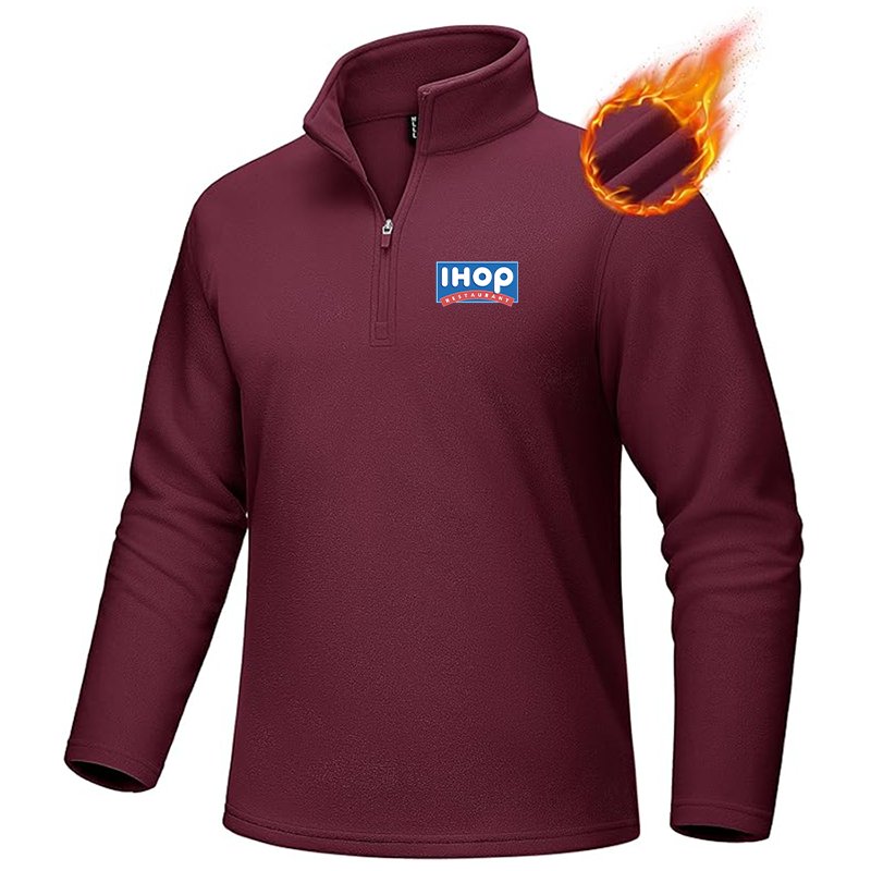 Men's ihop MAGCOMSEN Quarter-Zip Pullover Polar Fleece Sweatshirt Stand Collar Long Sleeve Shirt for Men Thermal Winter Fall