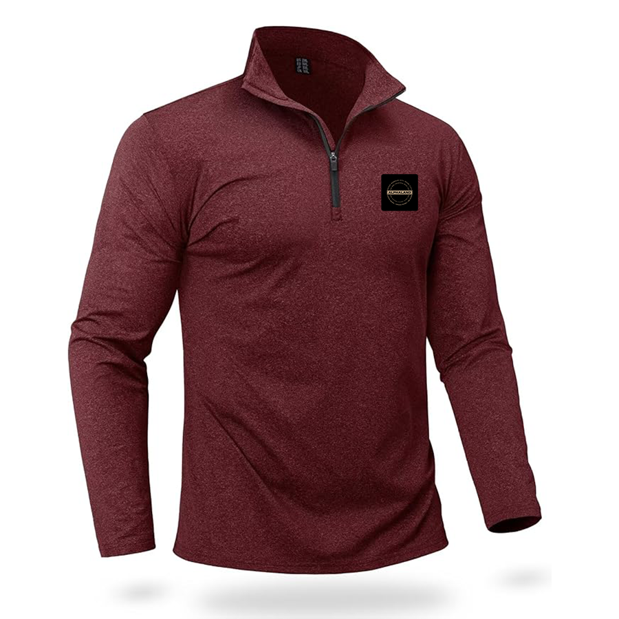 Men's Alphaland Quarter Zip Pullover Premium Fleece Lined Heather Long Sleeve Golf Shirts Midweight 1/4 Half Zip Sweatshirts